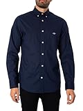 GANT Herren REG POPLIN Shirt Klassisches Hemd, Marine, 4XL