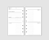 pen & pages® Kalender undatiert - Personal - 6 Löcher - A6 Organizer, Kalendereinlagen,...