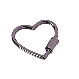 NihaoWXM Schlüsselanhänger Herzförmige Öffnungsschnalle Metallfedertorring Schlüsselanhänger...