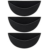 Auskleidung für halbe runde Blumenkübel | Garden Flower Liner - 3 Stück | Flower Box in halbem...