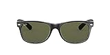 Ray Ban Unisex Sonnenbrille New Wayfarer, Gr. Large (Herstellergröße: 55), Schwarz (schwarz...