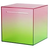 WOONEKY Acryl Spardose Transparent 15×15×15cm mit Münzöffnung Robuster Münzbehälter zum Sparen...