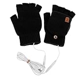 Milisten 1 Paar USB -Touchscreen -Heizhandschuhe Fingerlose Fäustlinge Thermohandschuhe Herren...