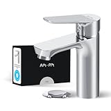 AM.PM Hit - Wasserhahn Bad mit Ablaufgarnitur, Bad Armatur Waschbecken, Waschtischarmatur mit...