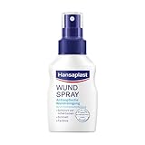 Hansaplast Wundspray (50 ml), zur antiseptischen Wundreinigung durch mechanische Spülung, Spray...