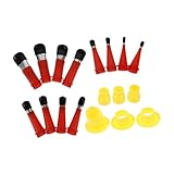 NOLITOY Edelstahl Dichtmittel Düsenset mit Rotem Schutzdeckel Silikondüsen für Heimwerker...