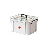 Sightday Medikamenten Aufbewahrung,Medizinbox Hausapotheke box mit Griff und herausnehmbarem...