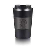 ROELLY Kaffeebecher To Go, 13 Oz/380 Ml Thermobecher, Edelstahl Coffee To Go Becher, Doppelwandiger...