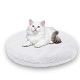 Waigg Kii Rundes beruhigendes Katzenbett für Hauskatzen, quadratisch, waschbar, Katzenmatte,...