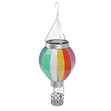 Heißluftballon-Licht, Eisen-Regenbogenfarbe, Warmes Licht, Hängende Solarlaterne Im Freien für...