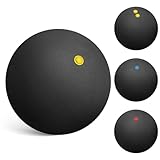 ibasenice Squashbälle 45mm 4 Stück-Pack Elastische Gummibälle für Indoor und Outdoor Training...