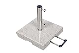 Derby Doppler 50 kg Granit Schirmständer mit Rollen und Trolleyfunktion