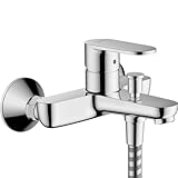 hansgrohe Vernis Blend - Badewannenarmatur Aufputz für 2 Verbraucher, Mischbatterie Badewanne mit...