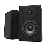 LONPOO Passive Regal-Lautsprecher Paar, 75W RMS Klassische Holz-Lautsprecher 2-Wege mit 4-Zoll...