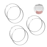 MYLERCT 6 Stück Gürtelring, 4 × 143 mm Gürtelhalter, Silber Schalhalter, Dickeres Solides...