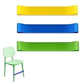 NOPKESV 3 Stück fitnessbänder Set,Stuhlbänder,gymnastikband,Fußband,Latex Stretchy Bands,Gummi...