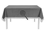 EXKLUSIV HEIMTEXTIL Gartentischdecke mit Fransen Tischdecke Classic Outdoor PVC Weichschaum...