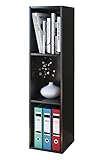 VCM Holzregal stehend | platzsparendes Regal | Maße: H. 107 x B. 34 x T. 30 cm | Elegantes Regal...