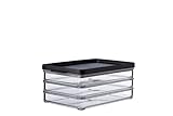 Mepal Wurst Aufbewahrung Kühlschrank mit 3 lagen - Kühlschrank Organizer Aufschnitt - 3 Separate...
