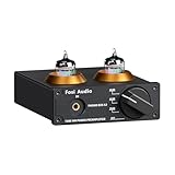 Fosi Audio BOX X2 Phono Röhrenvorverstärker, HiFi Vorverstärker für MM Plattenspieler mit...