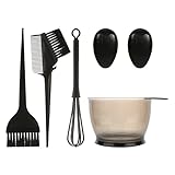 SYXLS 6 Stücke Haarfarbe Haarfärbepinsel Haare Faerben Set, DIY Haarfärbe Salon Haarfärbemittel...