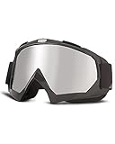 ISSYZONE Motocrossbrille, Motorradbrille UV Schutz, Crossbrille mit TPU-Rahmen und...