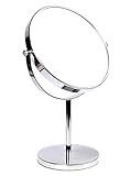 HIMRY Standspiegel 7X Vergrößerung, 8 inch, Kosmetikspiegel 360° drehbar. Verchromten...