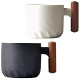 2er Set Espressotassen 60 ml, Premium Espresso Tassen mit Henkel, Mini Espresso Tassen, Mini...