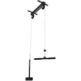 GORILLA SPORTS® Kabelzug - für Deckenmontage, inkl. Trizepsstange, bis 150 kg, 30/31 mm - Latzug,...