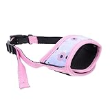 SOIMISS Verstellbarer Maulkorb für Hunde Biss Beißschutz Atmungsaktives Polyester Material...