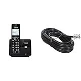 VTech CS2000 schnurloses Telefon, ECO+ Modus & Goobay 50317 Modular-Kabel (2X RJ11 Stecker, 4-polig,...