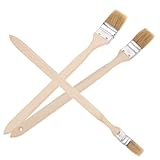 SEWACC 3 Stück Teiliges Wand Eckpinsel mit Gebogenem Holzgriff Weiche Borsten Vielseitig Einsetzbar...