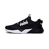 PUMA Unisex Adults' Sport Shoes RETALIATE 2 Road Running Shoes, PUMA BLACK-PUMA WHITE, 44