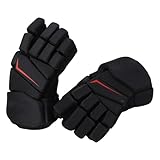 Luqeeg 1 Paar Eishockey-Handschuhe, Atmungsaktive Lacrosse-Handschuhe Finger Schützend...