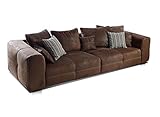 Cavadore Big Sofa Mavericco / Große Polster Couch mit Mikrofaser-Bezug Lederoptik / Inklusive...