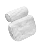 Premium Badewannenkissen Bade- & Spakissen mit 4D-AirMesh-Textil und Saugnäpfe Kopfstütze und...