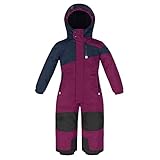 Killtec Kinder Skioverall 38469-450 wasserdicht 10.000 mm Wassersäule - orchideee/dunkelnavy -...