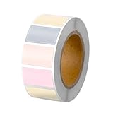 JchEnye 800 Stück 15x25mm Etiketten Aufkleber, ablösbare Haushaltsetiketten Rollen von leeren...