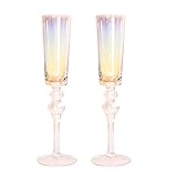LUOFENG Champagnerflöten, Cocktailgläser, Gläser, Weingläser, wiederverwendbar, für Hochzeit,...