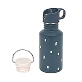 LÄSSIG Trinkflasche Edelstahlflasche BPA-frei 500ml Kinder Kita Kindergarten auslaufsicher mit...