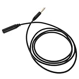 iplusmile 6,35mm Audiokabel Verlängerungskabel Stecker Buchse Vollkupfer Abgeschirmt PVC Schwarz...