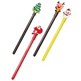 Baluue 20 Stück Weihnachts Gelschreiber 05Mm Kunststoff mit Schneemann Motiv Bunte Gelstifte für...