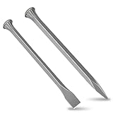 2-Teiliges Kaltmeißel-Set, Enthalten Flachmeißel Spitzmeißel 30cm Hochgekohlter Stahl Kaltmeißel...