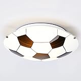Lindby Fußball Deckenleuchte 'FUßBALL' (Modern) in Weiß aus Glas u.a. für Kinderzimmer (1...
