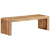 Fangmaliuyun TV-Ständer 110x33x33 cm Akazie Massivholz Modernes Landhaus-Design Lowboard...