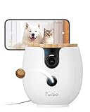 Furbo Mini 360º New Pet Camera: Home Security Camera w/Barking/Meowing Alerts, Rotating Pet Treat...