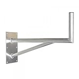 Premium X 80cm Wandhalter Aluminium SAT-Halterung mit Stützelement für Satellitenschüssel...