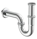 KIRCHHOFF 98801110 Röhrensiphon Siphon, Abfluss, Ablaufgarnitur für Waschbecken und Waschtisch,...