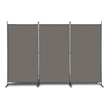 Bonnlo Raumteiler Paravent innen, 3-Teilig 180X261 cm Balkon Sichtschutz Stellwand, Paravent Outdoor...