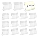 30 Stück Acryl Etikettenhalter Buffet Schilder Preisschilder Aufsteller Namensschilder Tisch Acryl...